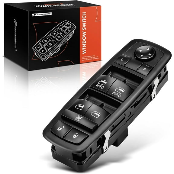A-Premium Master Power Window Switch Compatible with Ram 1500 2500 3500 Pickup 2013-2015 Dodge Grand Caravan Chrysler Town & Country 2012-2015