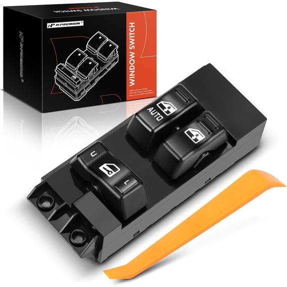 A-Premium Master Power Window Switch [Driver Door] Compatible with Chevrolet Silverado GMC Sierra 1500/2500/3500/2500HD 1999-2002 Extended & Standard Cab Only 15047637 19259957