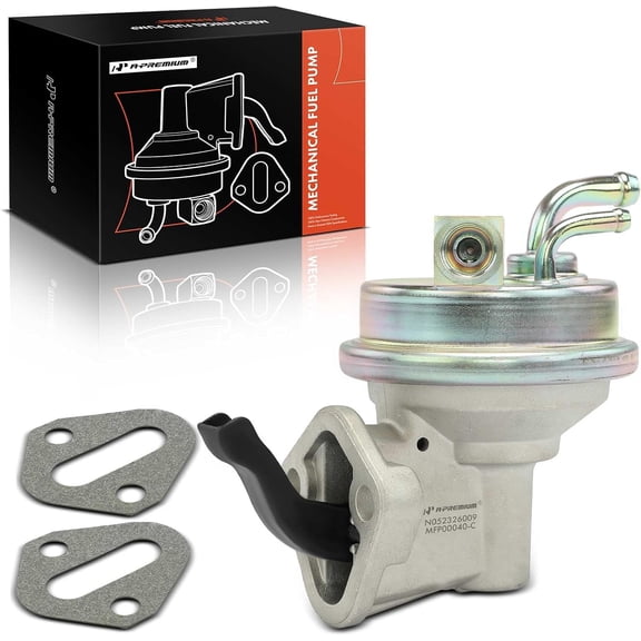 A-Premium Mechanical Fuel Pump with Spring Compatible with Chevrolet & GMC Models - C10, C20, C30, K10, K10 Suburban, K20, K30, K5 Blazer, R30, V30, C1500, C2500, C3500, K15, K1500, K25, K2500, K35