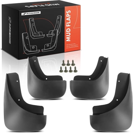 A-Premium Mud Flaps Splash Guards Compatible with Audi A4 2005-2008 Base Submodel Only 4-PC