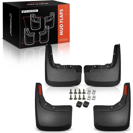 A-Premium Mud Flaps Splash Guards Compatible with Chevrolet Silverado 1500 2019-2021 Pickup Front and Rear 4-PC