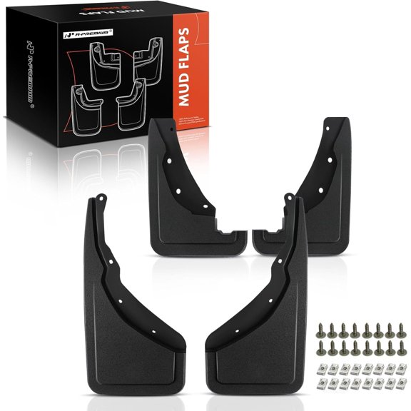 A-Premium Mud Flaps Splash Guards Compatible with Ford Bronco Sport 2023-2021 [4-Door Truck], W/O Punching Required, Heavy-Duty Black, Front & Rear