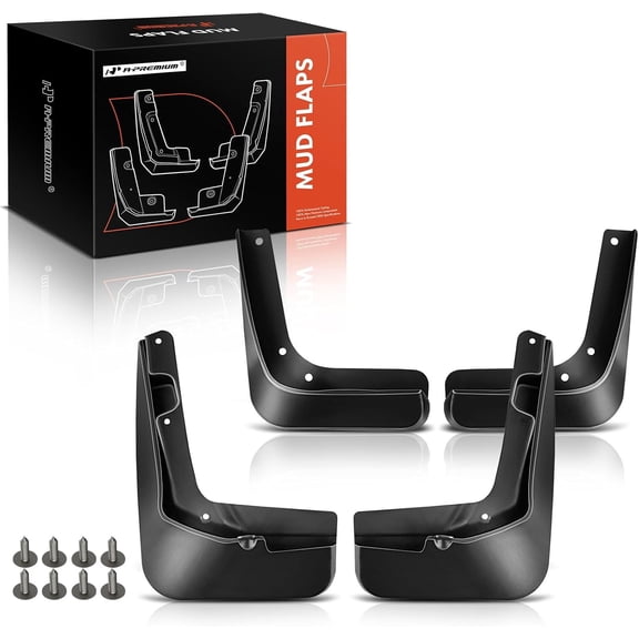 A-Premium Mud Flaps Splash Guards Compatible with Ford Fusion 2013-2018 Not Fit with Side Skirts or Body Modifications Front and Rear 4-PC