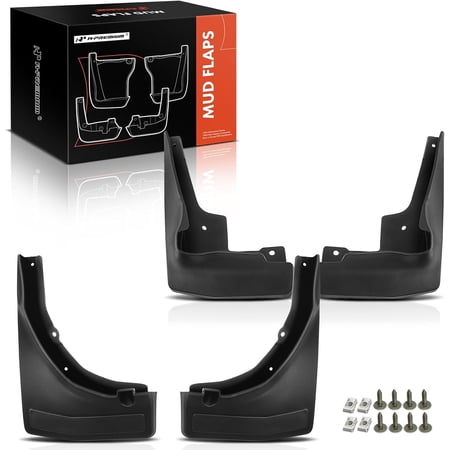 A-Premium Mud Flaps Splash Guards Compatible with Mercedes-Benz X253 GLC250 GLC300 2016-2017 with Running Board Not for AMG Model 4-PC