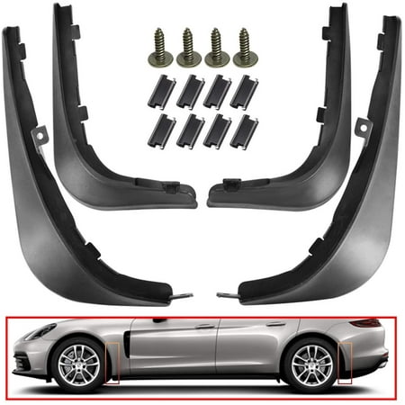 A-Premium Mud Flaps Splash Guards Compatible with Porsche Panamera 2017-2020 Front and Rear 4-PC