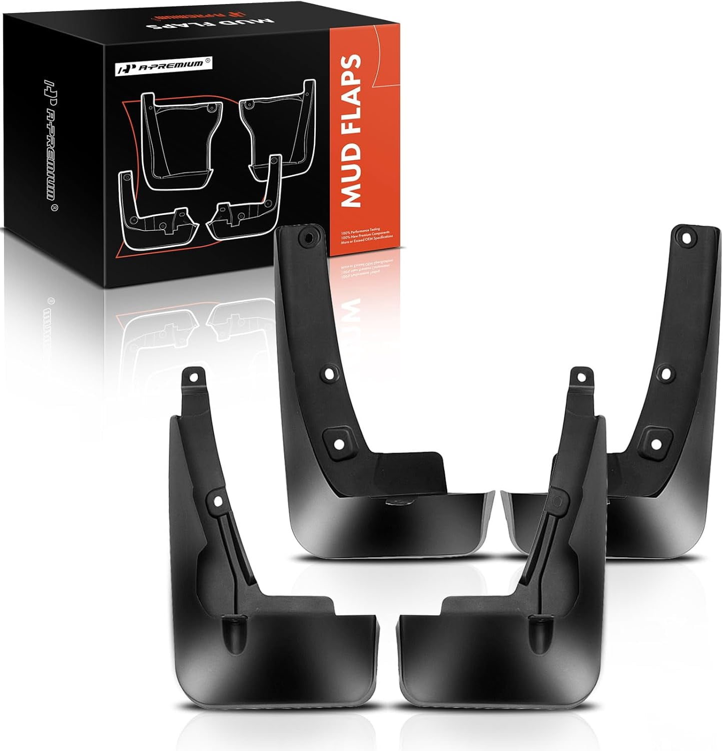 A-Premium Mud Flaps Splash Guards Mudguards Compatible with Toyota Highlander 2020-2021 Sport Utility Front and Rear 4-PC Set Without Side Kirts