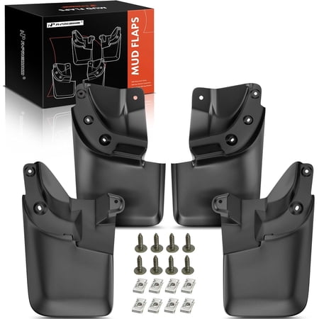 A-Premium Mud Flaps Splash Guards Replacement for Toyota Tacoma 2016-2021 Molded with OEM Fender Flares (Doesn't Fit SR Models) Front and Rear 4-PC Set