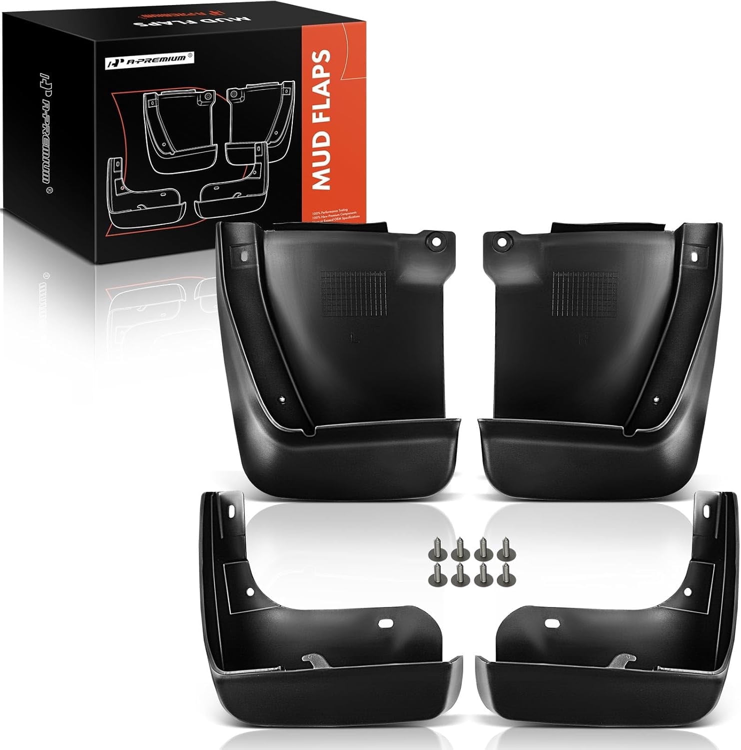 A-Premium Mud Flaps Splash Guards Replacement for Honda Accord 2003-2007 Front and Rear 4-PC Set