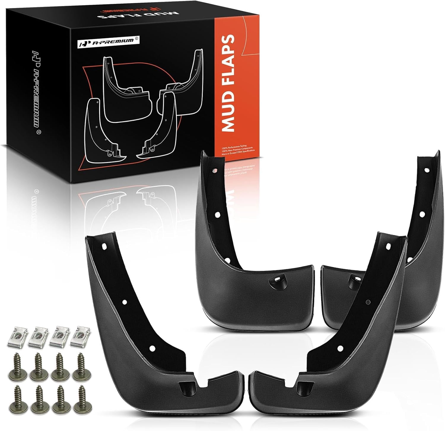 A-Premium Mud Flaps Splash Guards Replacement for Toyota Highlander 2001-2007 4-PC Set