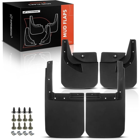 A-Premium Mud Splash Flaps Guard Fender Front Rear Replacement for Jeep Wrangler JL 2018 2019 2020 Sport Utility Front and Rear 4-PC