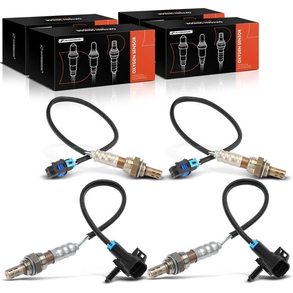 A-Premium O2 Oxygen Sensor Compatible with Cadillac Deville 1996-1999, Eldorado 1996-1999, Seville 1996-1999, 4.6L, 4-PC Set, Replace# 25164488, 25312194