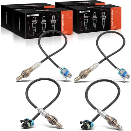 A-Premium O2 Oxygen Sensor Compatible with Chevrolet Camaro 2010-2015, Caprice 2014-2017, Corvette 2009-2013, Silverado 3500 HD 2008-2015, 6.0L 6.2L 7.0L, 2-PC Set, Replace# 12609477, 12609949