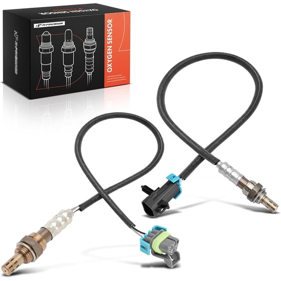 A-Premium O2 Oxygen Sensor Compatible with Chevrolet, GMC, Buick, Pontiac & Saturn - Equinox 2015-2017, Malibu 2008-2012, Terrain 2015-2017, Lacrosse, G6, Aura - 2.4L, Upstream & Downstream, 2-PC Set