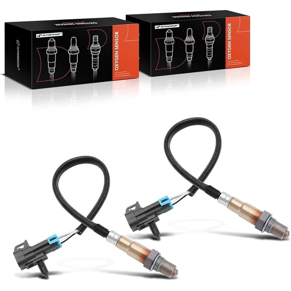 A-Premium O2 Oxygen Sensor Compatible with Chevrolet Silverado 1500, Trailblazer, SSR & GMC Sierra 1500, Envoy & Buick Lucerne, Rainier & Cadillac DTS & Hummer H2 & Isuzu Ascender, 2-PC Set