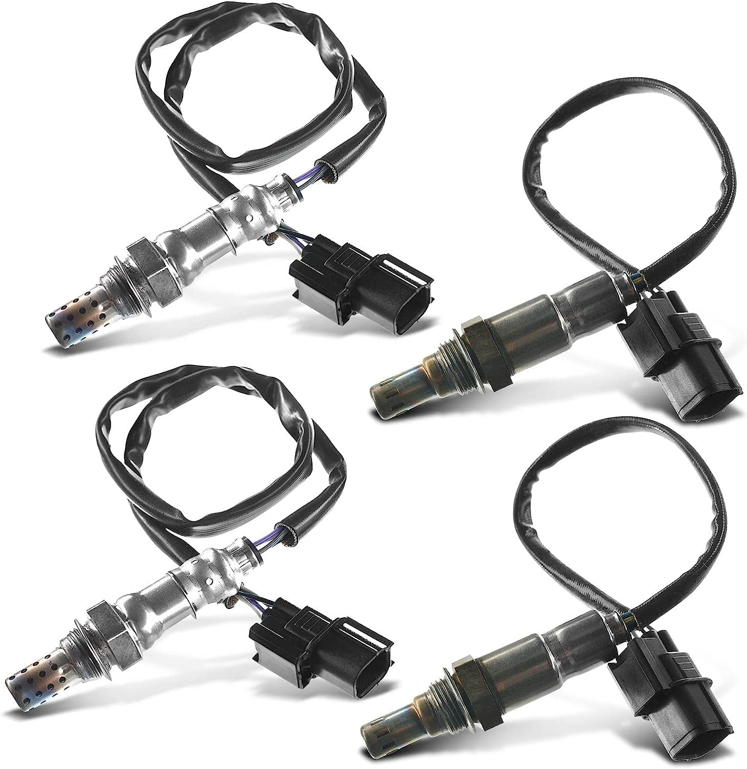 A-Premium O2 Oxygen Sensor Compatible with Honda Accord 2008-2011, Pilot 2009-2013, Odyssey 2011-2013, Ridgeline, Crosstour 2012, Accord Crosstour & Acura TSX, TL, Upstream and Downstream 4-PC Set