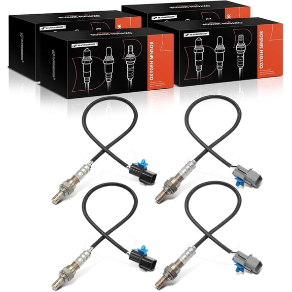 A-Premium O2 Oxygen Sensor Compatible with Kia Optima 2006-2010, Rondo 2007-2010 & Hyundai Santa Fe 2007-2009, 2.7L, Upstream and Downstream, 4-PC Set, Replace # 3921037190, 3921037510