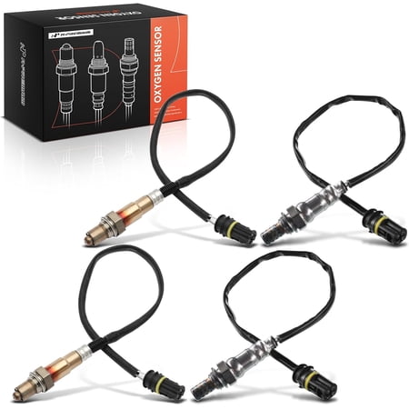 A-Premium O2 Oxygen Sensor Compatible with Mercedes-Benz E320 2003-2005 E500 2003-2006 E55 AMG 2003-2006 SL500 2003-2006 SL55 AMG SLR McLaren CLS500 CLS55 AMG Upstream and Downstream 4-PC Set
