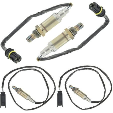 A-Premium O2 Oxygen Sensor Replacement for BMW E39 525i 530i 2001-2002 M54 528i 1999-2000 M52 2.8L Upstream and Downstream 4-PC Set