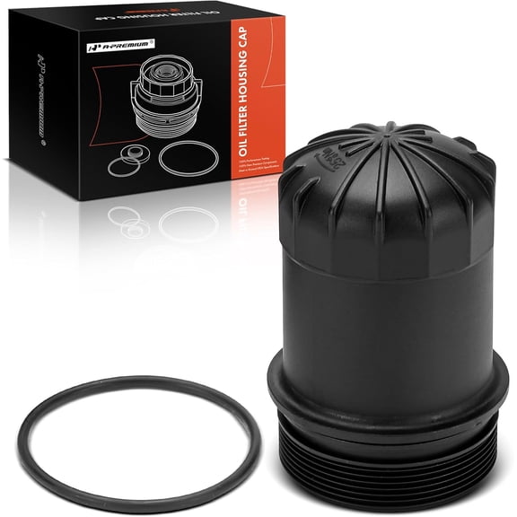 A-Premium Oil Filter Housing Cap Assembly Compatible with Audi Q7, A6 allroad, A6 Quattro, A7 Sportback, A8 Quattro, Q8, RS Q8, RS5, RS5 Sportback, RS6 Avant, RS7 Sportback, S4, S5, S5 Sportback