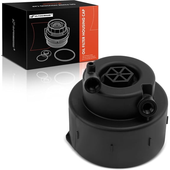 A-Premium Oil Filter Housing Cap Assembly Compatible with Ford F-250 Super Duty, F-350 Super Duty, F-450 Super Duty, F-550 Super Duty, 2011 2012 2013 2014 2015, 6.7L