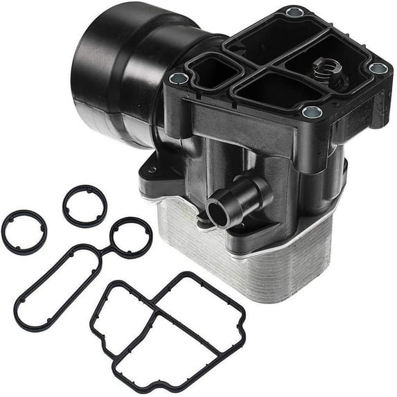 A-Premium Oil Filter Housing Compatible with Audi A3 A4 Seat Altea Ibiza Skoda Fabia Volkswagen Caddy Polo Amarok 2004-2018 l4 1.6L l4 2.0L