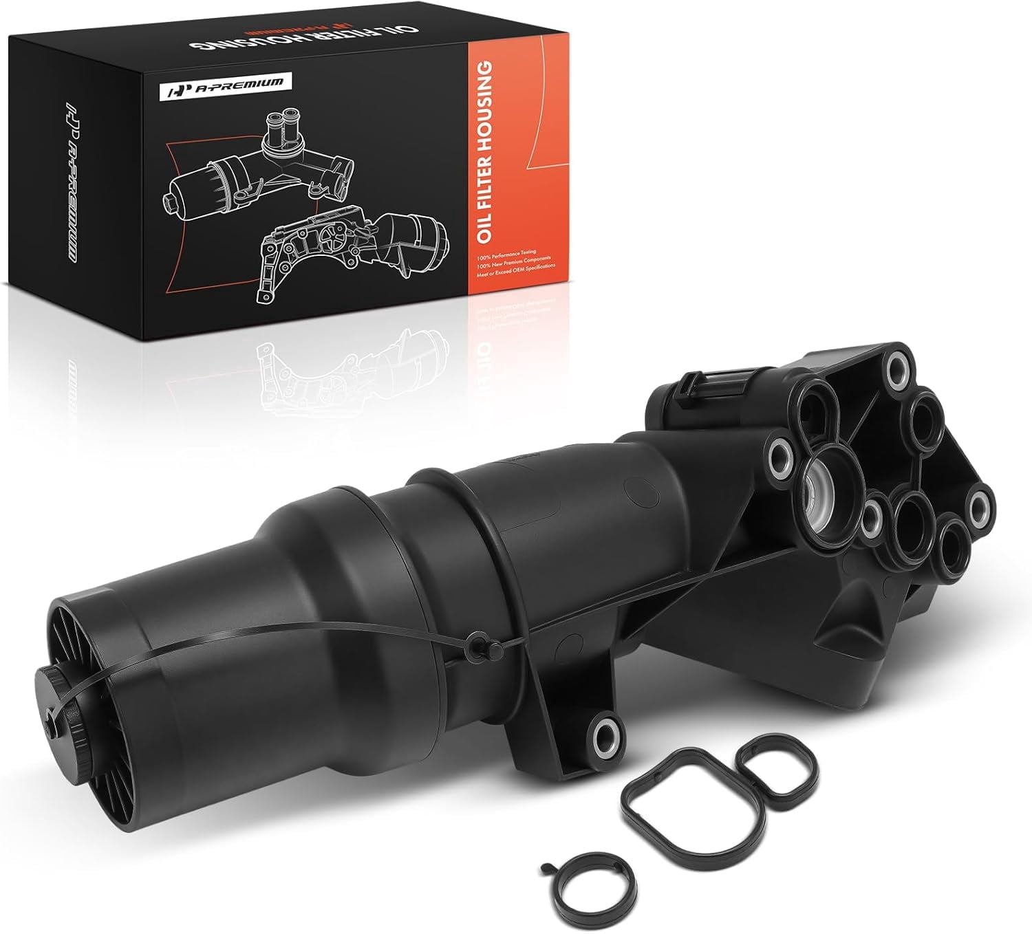 A-Premium Oil Filter Housing Compatible with Volkswagen Golf Beetle Passat Rabbit Audi TT Quattro 2005-2014