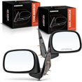 thumbnail image 1 of A-Premium Pair (2) Driver and Passenger Side Manual Door Mirror - Compatible with Dodge Ram 1500 2002-2009, Ram 2500 2003-2009, Ram 3500 - Non-Heated Manual Folding Black Outside Rear View Mirror, 1 of 8