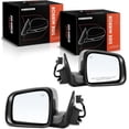 thumbnail image 1 of A-Premium Pair (2) Driver and Passenger Side Power Door Mirror - Compatible with Dodge Durango 2014-2022 - Heated Manual Folding Chrome Outside Rear View Mirror, 1 of 5