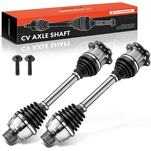 A-Premium Pair (2) Front CV Axle Shaft Assembly Compatible with Audi A6 2016, A6 A7 A8 Quattro 2012-2018, Q5 2009-2015, S6 S7 S8 2013-2018, RS7 2014-2018, SQ5 2014-2017, Driver and Passenger Side