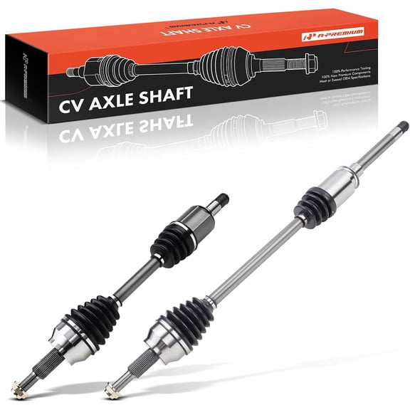 A-Premium Pair (2) Front CV Axle Shaft Assembly Compatible with Jeep Grand Cherokee 2011-2018 & Dodge Durango 2011-2018, for AWD with 1 Speed Transfer Case, Driver and Passenger Side