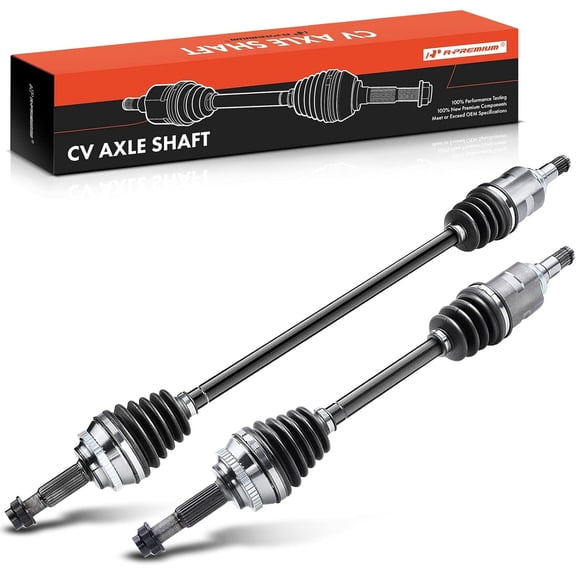 A-Premium Pair (2) Front CV Axle Shaft Assembly Compatible with Toyota Corolla 2009-2018, Matrix 2003-2013 & Pontiac Vibe 2003-2010, L4 1.8L, Driver and Passenger Side