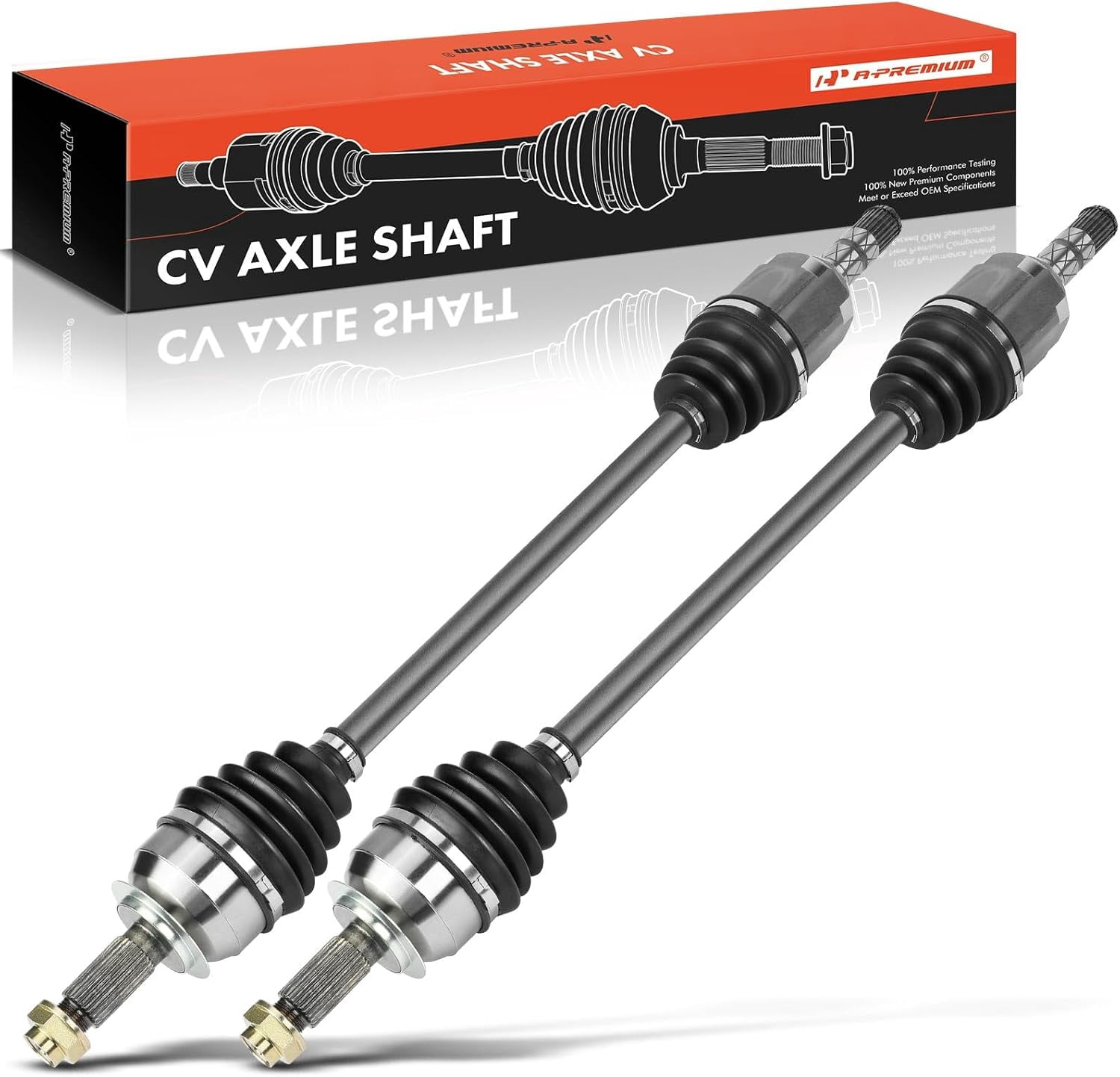 A-Premium Pair (2) Front CV Axle Shaft Assembly Compatible with Subaru Crosstrek 2018-2023 2.0L 2.5L, GAS Only, Driver and Passenger Side