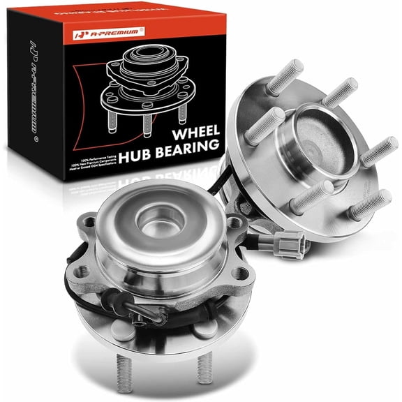 A-Premium Pair [2] Front Wheel Bearing Hub Assembly Compatible with Nissan Frontier 2005-2023, Pathfinder 2005-2012, Xterra 2005-2015 & Suzuki Equator 2009-2012 2WD w/ABS 6-Lug
