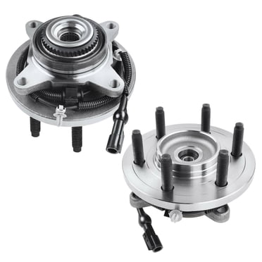 Pair Front Wheel Bearing Hubs For Ford F-150 2009-2010 4WD 6-Lug W/ ABS