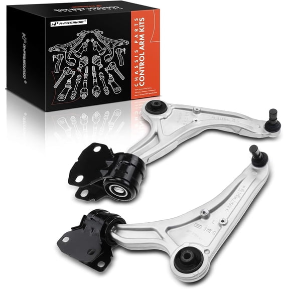 A-Premium Pair Front Lower Control Arm and Ball Joint Assembly Compatible with Ford Fusion Police Responder Hybrid SSV Plug-In Hybrid Lincoln MKZ Fits select: 2017-2018 LINCOLN MKZ RESERVE