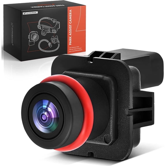 A-Premium Park Assist Camera Rear View Backup Reverse Camera Compatible with Select Ford Models - 2011 2012 2013 Transit Connect - Replace# BT1Z19G490A