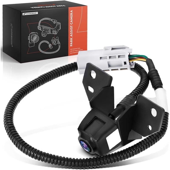 A-Premium Park Assist Camera Rear View Backup Reverse Camera Compatible with Select Hyundai & Chevrolet Models - 2012-2015 Santa Fe, 2012-2015 Camaro - Replace# 22915366