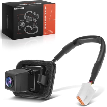 A-Premium Park Assist Camera Rear View Backup Reverse Camera Compatible with Select Mazda Models - 2008 2009 2010 2011 2012 CX-7 CX7 - Replace# E22367RC0
