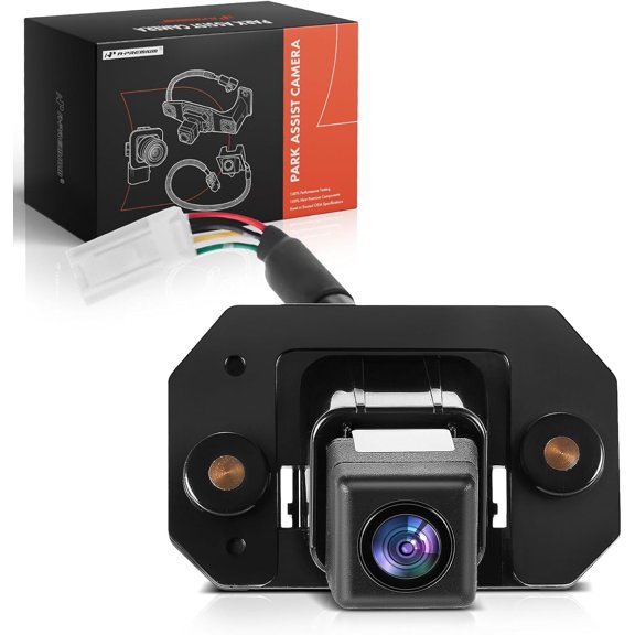 A-Premium Park Assist Camera Rear View Backup Reverse Camera Compatible with Select Nissan Models - 2013 2014 2015 2016 2017 NV200 - Replace# 28442JX01A