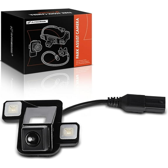 A-Premium Park Assist Camera Rear View Backup Reverse Camera Compatible with Select Toyota Models - 2015 2016 2017 2018 Prius V - Replace# 86790-47060