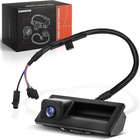 A-Premium Park Assist Camera Rear View Backup Reverse Camera Compatible with Select Volkswagen Models - 2017 2018 2019 Passat - Replace# 561827566D9B9