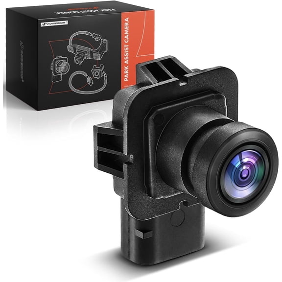 A-Premium Park Assist Camera Rear View Backup Reverse Camera Compatible with Select Ford Models - 2018-2019 Fiesta - Replace# D2BZ19G490E-B