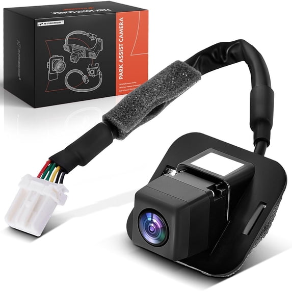 A-Premium Park Assist Camera Rear View Backup Reverse Camera Compatible with Select Honda Models - 2013 Accord Sedan - Replace# 39530-T2A-A61