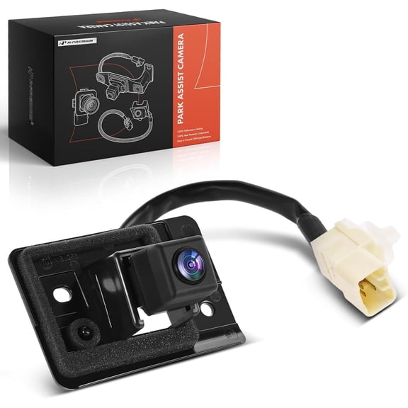 A-Premium Park Assist Camera Rear View Backup Reverse Camera Compatible with Select Mitsubishi Models - 2014-2015 Outlander - Replace# 8781A043