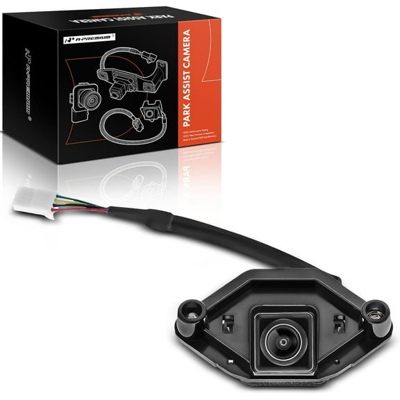 A-Premium Park Assist Camera Rear View Backup Reverse Camera Compatible with Select Nissan Models - 2017 Rogue Sport - Replace# 28442-4EA1A