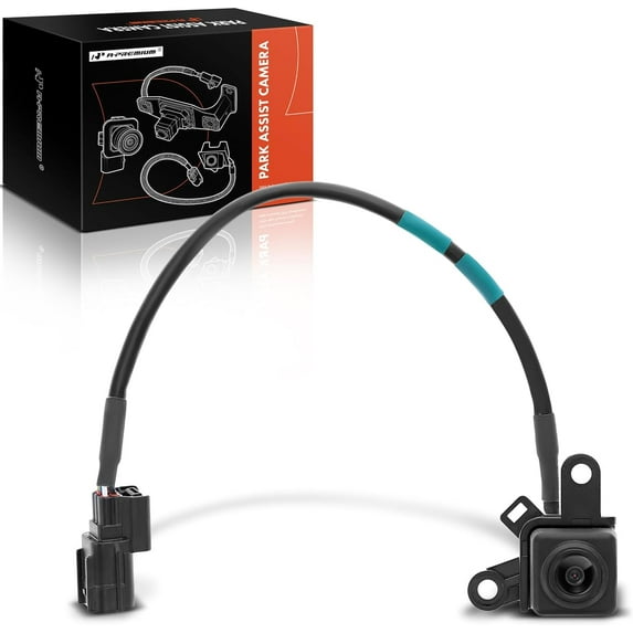 A-Premium Park Assist Camera Rear View Backup Reverse Camera Compatible with Select Honda Models - 2013 2014 2015 2017 Accord Sedan - Replace# 36580-T2A-A01