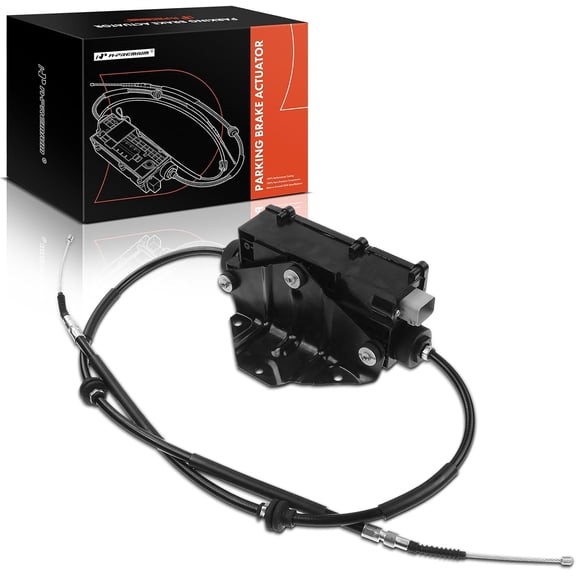 A-Premium Parking Brake Actuator with Cable and Control Unit Compatible with BMW Models - X5 2014-2018, X6 2014-2019