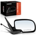 thumbnail image 1 of A-Premium Passenger Side Power Door Mirror - Compatible with Chevrolet Avalanche 1500 2002, Avalanche 2500 2002 - Heated Manual Folding Black Outside Rear View Mirror, 1 of 8