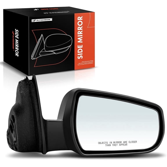 A-Premium Passenger Side Power Door Mirror - Compatible with Chevrolet Malibu 2013 - Heated Manual Folding Black Outside Rear View Mirror - Replace# 22860547-PFM