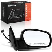 A-Premium Passenger Side Power Door Mirror - Compatible with Ford Crown Victoria 2002-2011 & Mercury Grand Marquis 2002-2010, Marauder 2003-2004 - Heated Manual Folding Black Outside Rear View Mirror